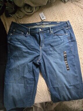 torrid Womens Blue Boyfriend Jeans Plus Size 20short